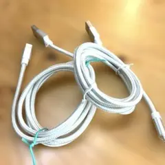 iPhone充電ケーブル type-C toライトニングケーブル　約1m 2点