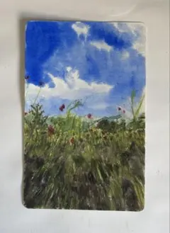 風景画 パステル画 長野県茅野市福沢区 福沢諭吉先祖の地 風景画 パステル画 長野県茅野市福沢区 福沢諭吉先祖の地