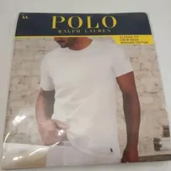 新品未開封 ポロ ラルフローレン クルーネック Tシャツ LL ホワイト 裾ロゴ