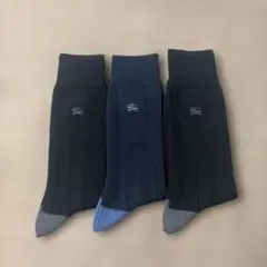 BURBERRYバーバリー メンズソックス3点セット