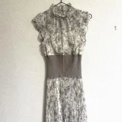 snidel ウエストリブプリントワンピース　花柄