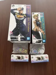 ジョジョ 一番くじ 仗助 徐倫 フィギュアとロゴまとめ売り