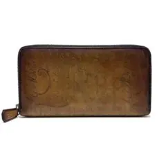 良品】Berluti イタウバ ゴールデンパティーヌ カリグラフィ 長財布