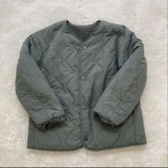 ユニクロ　ボアジャケット　カーキ　120 リバーシブル　ジャンパー　アウター