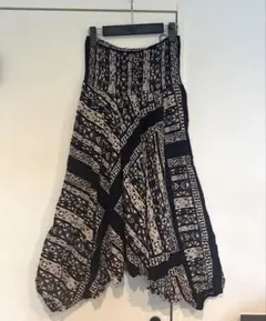総柄サルエルパンツ レーヨン100% 美品