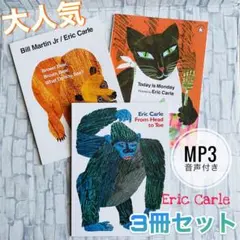 大人気　英語絵本　3冊セット　Eric Carle音声付き　Brown bear