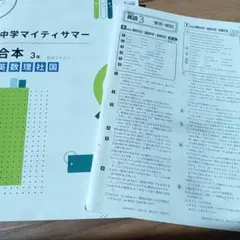 中学マイティサマー 合本 3年 高校入試まとめ