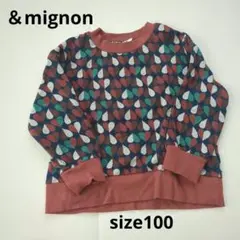 アンドミニョン　トップス　個性派　100cm　長袖 海外子供風