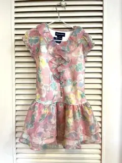 【ラルフローレン】パフスリーブ　花柄ワンピース　100cm(3T) 新品未使用