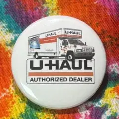 A82★U HAUL 缶バッジ★ユーホール アメ車 USA企業 雑貨 US古着