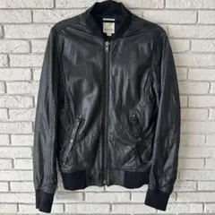 DIESEL ディーゼル 羊革 シープスキン　ラムレザージャケット M ブラック