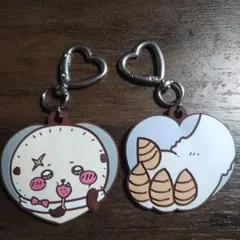 ちいかわ ラバーキーホルダー ハチワレ うさぎ 2点セット ハート チャーム…