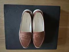 COLE HAAN ローファー ブラウン レザーのサムネイル