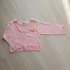 ミキハウス ピンク カーディガン 90