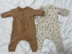 UNIQLO スウェットカバーオール 長袖 前開き 70cm 2点セット