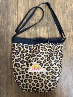 KELTY ヒョウ柄 レオパード柄　巾着　ショルダーバッグ