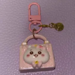 ミニバッグ型キーリング ピンク