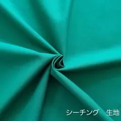 カットクロス【シーチング生地】グリーン　緑色　コットン　綿　はぎれ　無地　生地