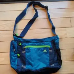 【adidas ショルダーバッグ 】青