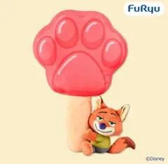【約40センチ】ズートピア　ニック　アイスキャンディモチーフクッション