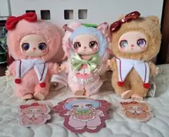 Liila リラ 3体セット　オッドアイ有り　ぬいぐるみ　キーホルダー