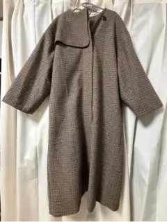 美品 21AW スタイリング シルク混 リバーウールロングダッフルコート