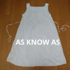 AS KNOW AS レディース ナチュラル オフホワイト ワンピース