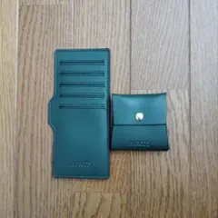 BARCOS ダークグリーン コインケース　カードケース
