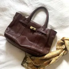 本革　zucchero filato ズッケロフィラート ブラウンレザーバッグ