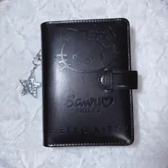 ハローキティ 6穴 A7 シール帳　黒