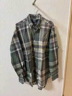 polo ラルフローレン チェック柄長袖シャツ M