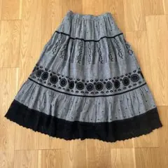 【大人気】kazumi×Samansa Mos2サス付刺繍スカート