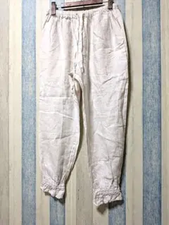 ◎美品◎ネストローブ リネンフリンジドロワーズパンツ ナチュラル
