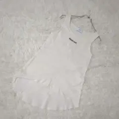 【アズールバイマウジー】コットン100% タンクトップ　ノースリーブ　白　M