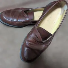 HARUTA ブラウン レザー ローファー