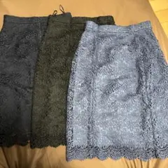 UNIQLO レーススカート 3色セット Mサイズ