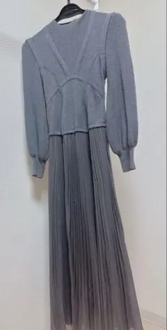 スナイデル　グレーニットワンピース