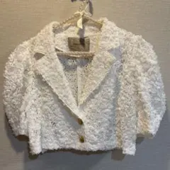 今季新作♡JUSGLITTY ジャスグリッティー レース半袖ジャケットのサムネイル