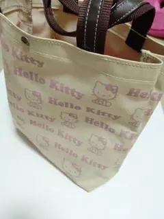 Hello Kitty トートバッグ ベージュ ピンクのサムネイル