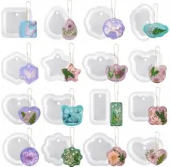 レジン用品　シリコンモールド　まとめ売り　星　ハート　スクエア