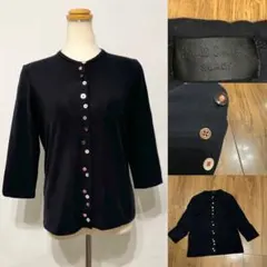 PaulSmith BLACK ポールスミス　ストレッチカットソーカーディガンMのサムネイル