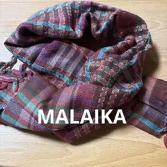 マライカ ストール チェック柄 カラフル