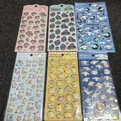 ぷくっとシール　サンリオキャラクター6シートセット
