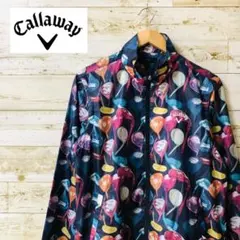 【希少】キャロウェイ Callaway　ゴルフウェア　ナイロンジャケット 総柄