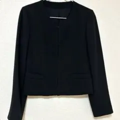 K.T KIYOKO TAKASE ノーカラージャケット ブラック 7