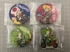 マリオカートワールドキャラマグネッツ　ヨッシーAB　ピーチB　キノピオB