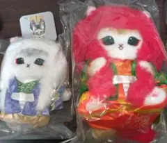 mofusand ぢゅの　歌舞伎にゃん　仔獅子　親獅子　2体セット