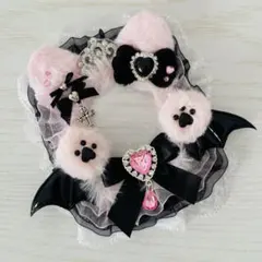 トレカ♡硬質ケース♡レースデコ♡猫耳♡肉球♡地雷♡黒♡ピンク♡b8♡天使♡量産型