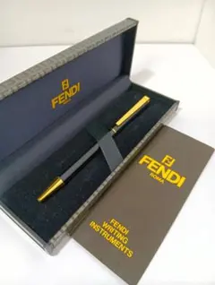 FENDI　フェンディ　ボールペン　ブラック×ゴールドのサムネイル