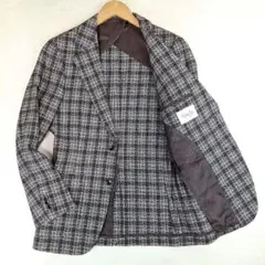 イタリア生地✨エディフィス　ベレスト　ツイードジャケット　チェック　44